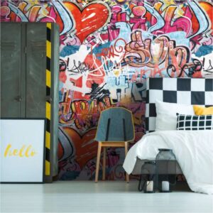 Fototapete Kinderzimmer 770631 Bunt Muster Motive Lilly & Luis Graffiti A.S. ...