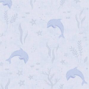 Vliestapete 771321 Blau Weiß Muster Motive Tapete Kinderzimmer Lilly & Luis F...