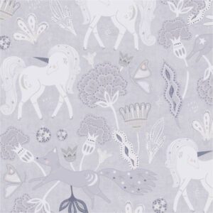 Vliestapete 771381 Grau Rosa Muster Motive Tapete Kinderzimmer Lilly & Luis E...