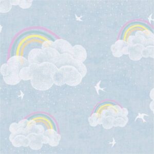 Vliestapete 771441 Blau Bunt Muster Motive Tapete Kinderzimmer Lilly & Luis W...