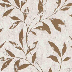 Grandeco | Phoenix | A48303 | Vliestapete | Blumenoptik | 10.05 x 0.53 m | Braun