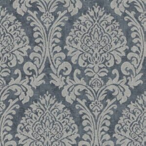 Grandeco | Nomad | A50101 | Vliestapete | Barock | 10.05 x 0.53 m | Grau