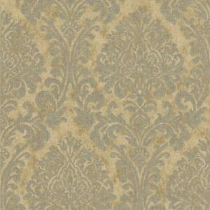Grandeco | Nomad | A50102 | Vliestapete | Barock | 10.05 x 0.53 m | Gelb