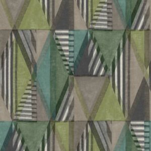 Grandeco | Nomad | A51102 | Vliestapete | Vintage | 10.05 x 0.53 m | Grün