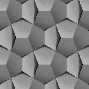 Grandeco | Tempo | A54601 | Vliestapete | 3D Optik | 10.05 x 0.53 m | Grau