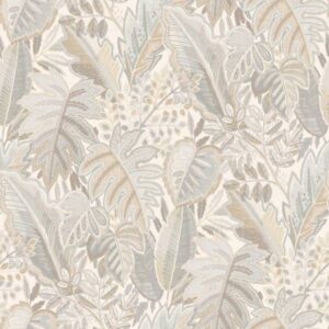 Grandeco | Ciara | A58402 | Vliestapete | Dschungel | 10.05 x 0.53 m | Beige