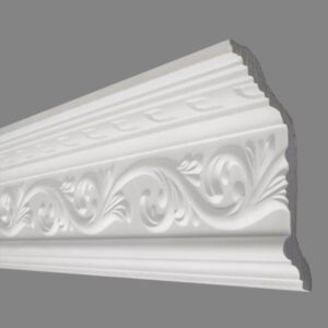 PROVISTON Gipsleiste "Rostock" Stuckleisten aus Gips 80 x 110 x 1160 mm Echte...