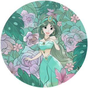 Komar Fototapete Disney Dot Jasmin Elegant Mint 125 x 125 cm Wandtattoo Vlies...