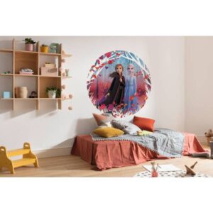 Komar Fototapete Disney Dot Frozen 2 Winter 125 x 125 cm Wandtattoo Vlies Sel...