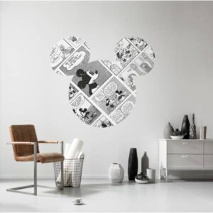 Komar Fototapete Disney Dot Micky Head Comic Cartoon 125 x 125 cm Wandtattoo ...