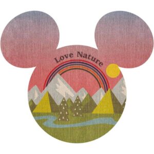 Komar Fototapete Disney Dot Micky Head Summer 125 x 125 cm Wandtattoo Vlies S...