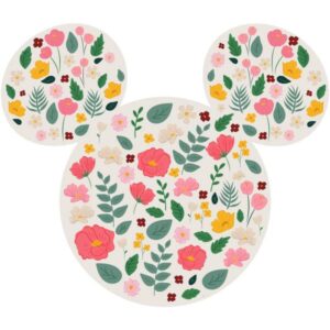 Komar Fototapete Disney Dot Micky Head Wildflower 125 x 125 cm Wandtattoo Vli...