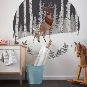 Komar Fototapete Disney Dot Bambi Great Prince 125 x 125 cm Vlies Selbstklebe...