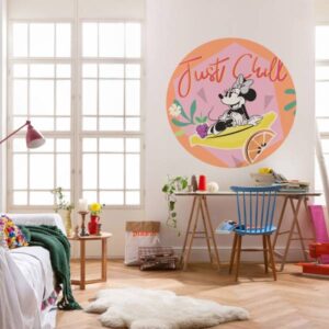 Komar Fototapete Disney Dot Minnie Chill 125 x 125 cm Vlies Selbstklebend Min...