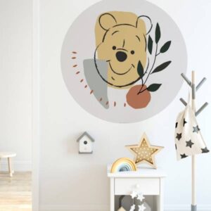 Komar Fototapete Disney Dot Winnie Pooh Smile 125 x 125 cm Vlies Selbstkleben...