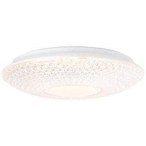 LED Deckenleuchte 9.5 x 42 cm Metallic Kunststoff Deckenlampe Rund Basic Lich...