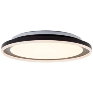 LED Deckenleuchte 9.5 x 45 cm Schwarz Kunststoff Deckenlampe Basic Lichtfarbe...