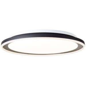 LED Deckenleuchte 9 x 55 cm Schwarz Metall Deckenlampe Basic Lichtfarbe: Vari...