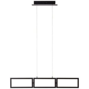 LED Pendelleuchte 120 x 12 x 80.5 cm Schwarz Kunststoff Pendellampe Lichtfarb...