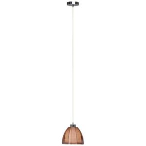 Pendelleuchte 126 x 19.5 cm Braun Glas Pendellampe Kegel Modern Harmonisch