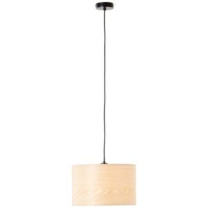 Pendelleuchte 120 x 35 cm Beige Holz Pendellampe Natürlich Skandi Harmonisch