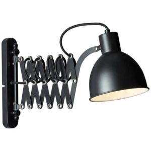 Wandleuchte 25.5 x 60 x 15.2 cm Schwarz Metall Wandlampe Kegel Vintage Retro ...