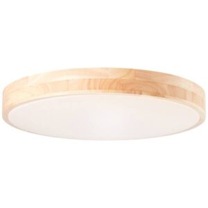 LED Deckenleuchte 8.5 x 49 cm Braun Kunststoff Deckenlampe Rund Lichtfarbe: V...