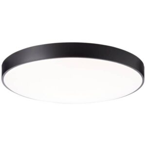LED Deckenleuchte 8 x 78 cm Schwarz Kunststoff Deckenlampe Rund Lichtfarbe: V...