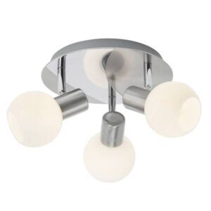Deckenleuchte 15 x 22 cm Metallic Glas Deckenlampe Kugel Landhaus Basic Harmo...