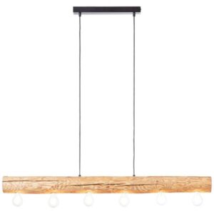Pendelleuchte 105 x 10 x 115 cm Braun Holz Pendellampe Natürlich Boho Harmonisch