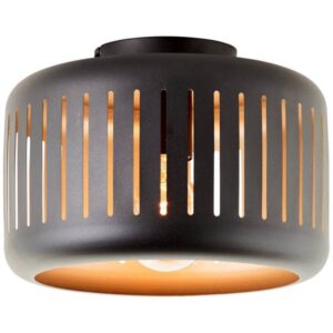 Deckenleuchte 19 x 27 cm Gold Metall Deckenlampe Modern Harmonisch