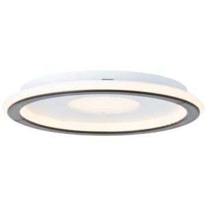 LED Deckenleuchte 3 x 25.6 cm Schwarz Kunststoff Deckenlampe Modern Lichtfarb...