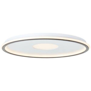 LED Deckenleuchte 3.6 x 50.8 cm Schwarz Kunststoff Deckenlampe Lichtfarbe: Va...