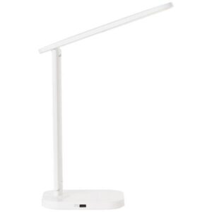 LED Tischleuchte 33.3 x 28.8 x 12 cm Weiss Kunststoff Tischlampe Lichtfarbe: ...