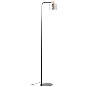 Stehleuchte 160 x 32 x 25 cm Braun Glas Stehlampe Modern Rauchglas Harmonisch