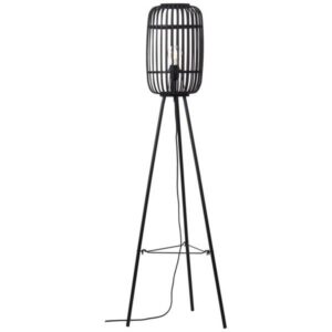 Stehleuchte 130 x 45 cm Braun Bambus Stehlampe Zylindrisch Natürlich Boho Har...