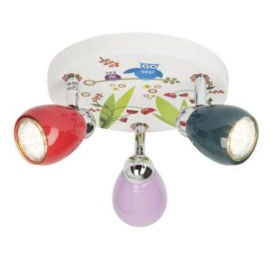 LED Deckenleuchte 11 x 14.5 x 31 cm Bunt Metall Deckenlampe Kegel Jung Lichtf...