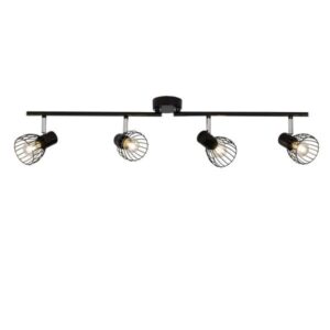 Deckenleuchte 19.5 x 8.4 x 81.5 cm Schwarz Metall Deckenlampe Kegel Vintage R...