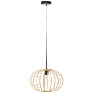 Pendelleuchte 120 x 40 cm Braun Metall Pendellampe Zylindrisch Harmonisch