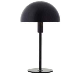 Tischleuchte 35.5 x 20.3 cm Schwarz Metall Tischlampe Harmonisch
