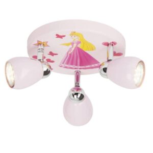 LED Deckenleuchte 11 x 14.5 x 31 cm Rosa Metall Deckenlampe Kegel Jung Lichtf...