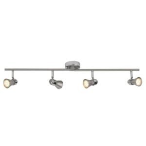 LED Deckenleuchte 15.5 x 8.5 x 70 x 5 cm Silber Metall Deckenlampe Kegel Basi...