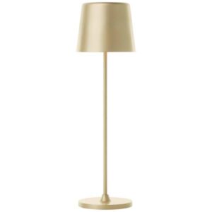 LED Tischleuchte cm Gold Metall Tischlampe Modern Basic Lichtfarbe: Warmweiß ...