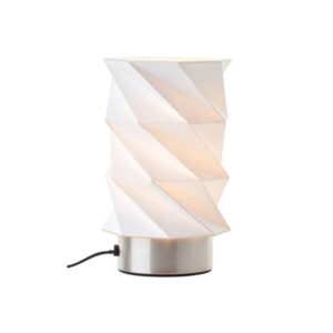 Geeignet für LED-Leuchtmittel Tischleuchte 22 x 13.5 cm Weiß Papier Tischlamp...