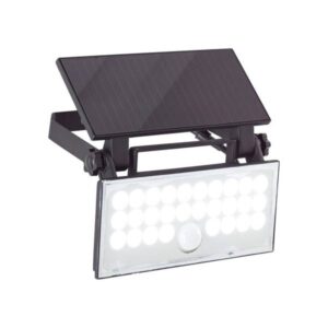 LED Wandleuchte 4.3 x 19.1 x 19.4 cm Schwarz Kunststoff Wandlampe Basic Harmo...