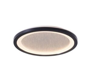 LED Deckenleuchte 2.5 x 25 cm Schwarz Kunststoff Deckenlampe Modern Harmonisch