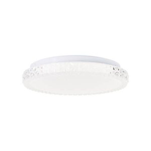 LED Deckenleuchte 6.6 x 29.1 cm Weiß Kunststoff Deckenlampe Basic Harmonisch