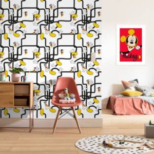 Komar Fototapete Disney Micky Mouse Foot Labyrinth 280 x 200 cm Vlies Foot La...