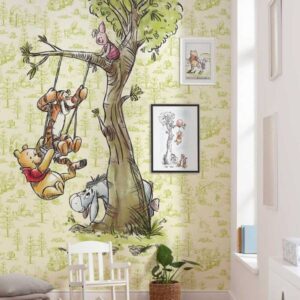 Komar Fototapete Disney Winnie Puuh Freunde 280 x 200 cm Digitaldrucktapete V...