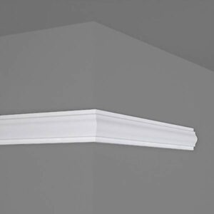 Marbet Zierleiste "E-18" Styropor Wandleiste 18 x 38 x 2000 mm Polystyrol Lei...